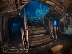 The famous staircase on the Karwela Ferry wreck in Gozo. by Christian Llewellyn 
